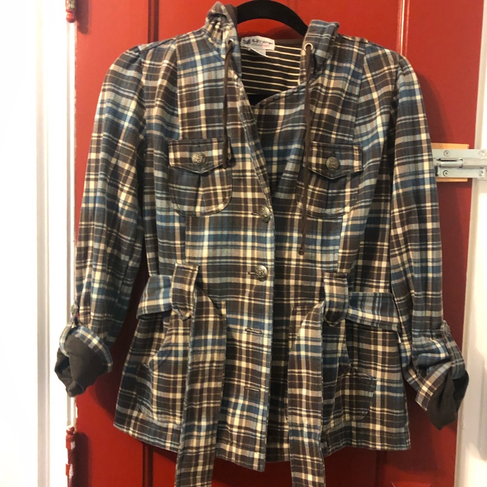 Self Esteem Plaid Jacket Size Medium - image 1
